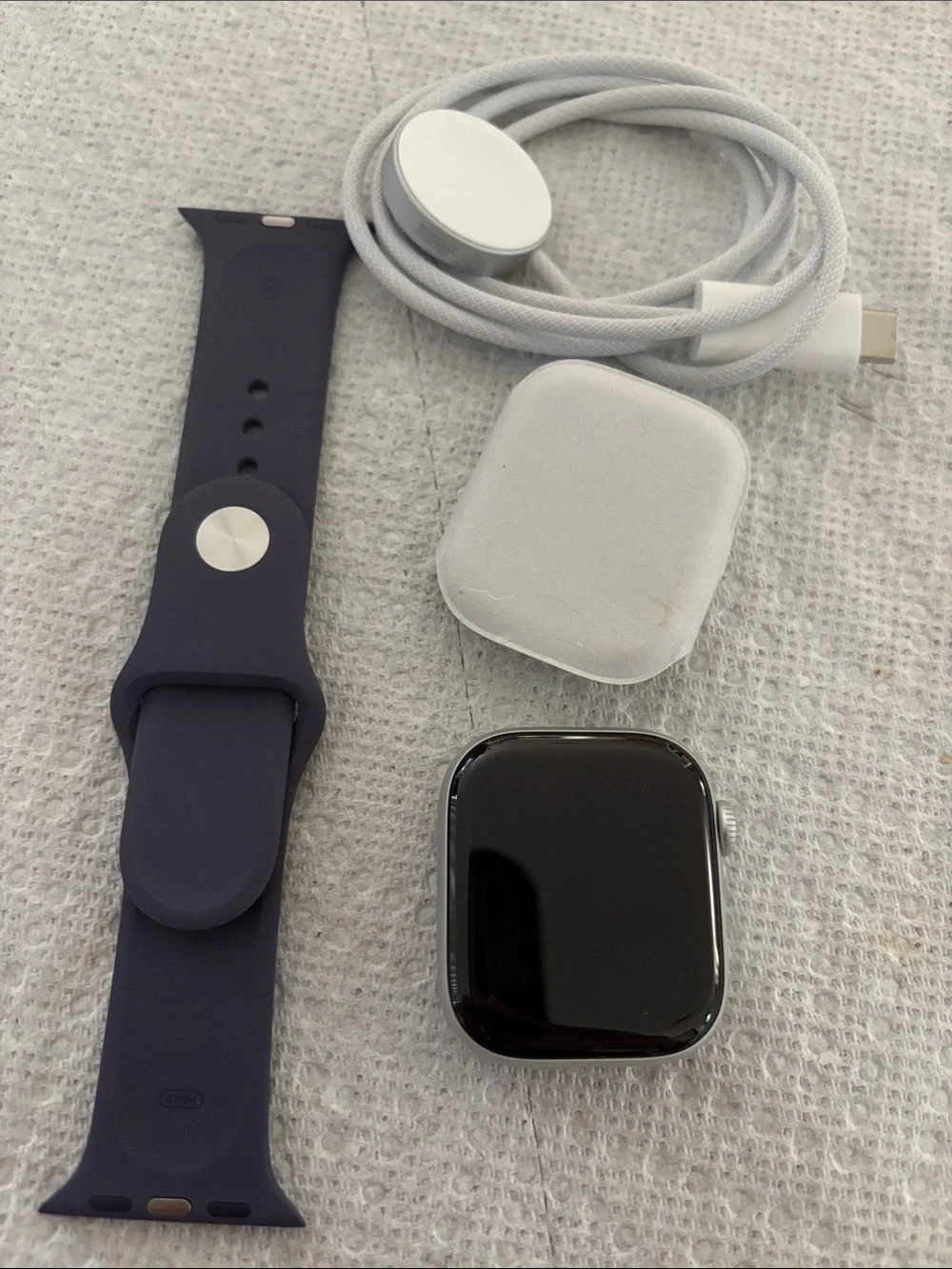 Apple Smartwatch with Deep Purple Sport Band